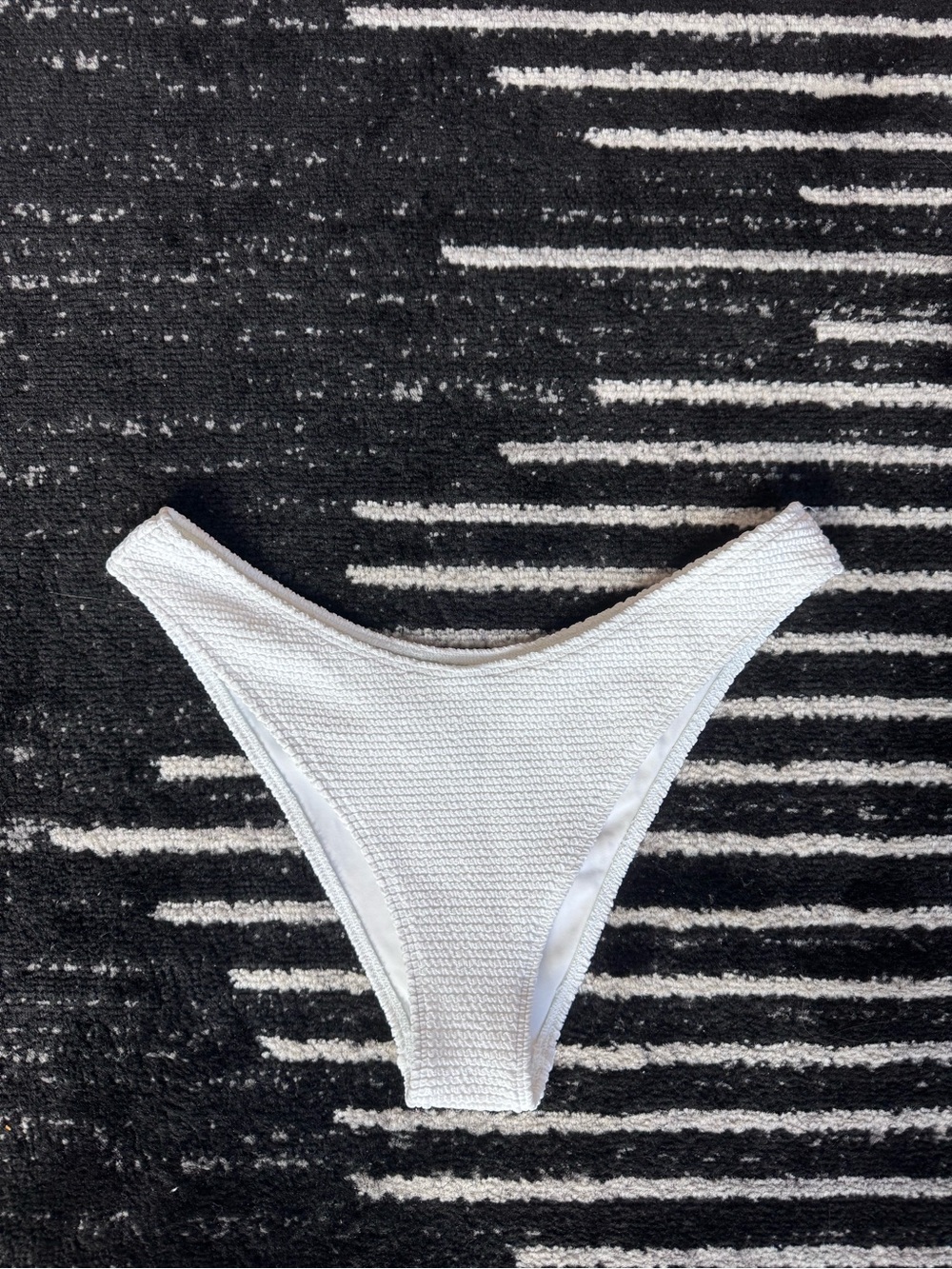 M PacSun La Hearts White Textured Rib Bikini Bottom